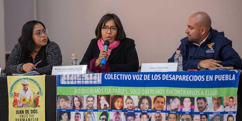 Olimpia Montoya, María Luisa Núñez y César Contreras celebraron el amparo que mandata a la FGR crear el Banco Nacional de Datos Forenses en un plazo de no más de 40 días.