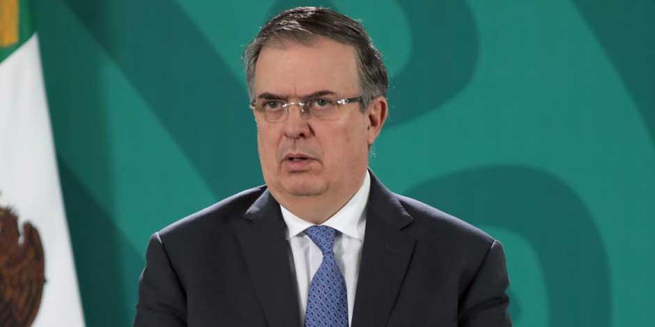 En la imagen, el secretario de Relaciones Exteriores, Marcelo Ebrard
