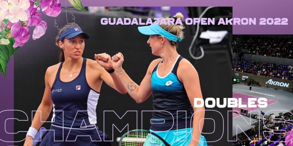 Storm Sanders y Luisa Stefani se coronaron campeonas de dobles del WTA 1000 Guadalajara Open AKRON