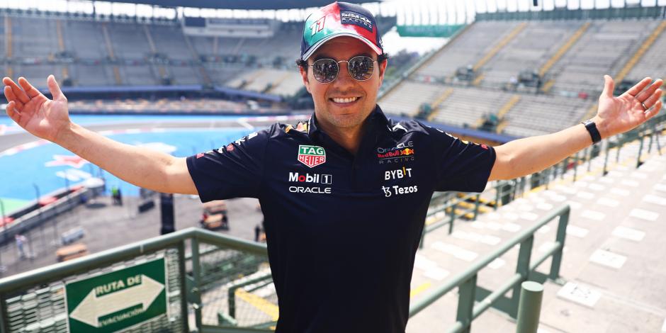 Checo Pérez en el Autódromo Hermanos Rodríguez, sede del Gran Premio de México de F1.