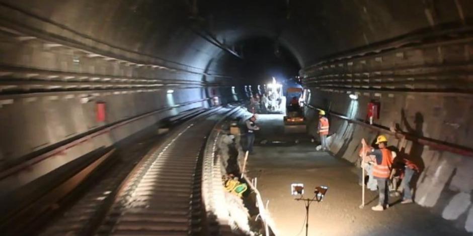 Avance en rehabilitación de túnel de Línea 12 e Metro a 85%.