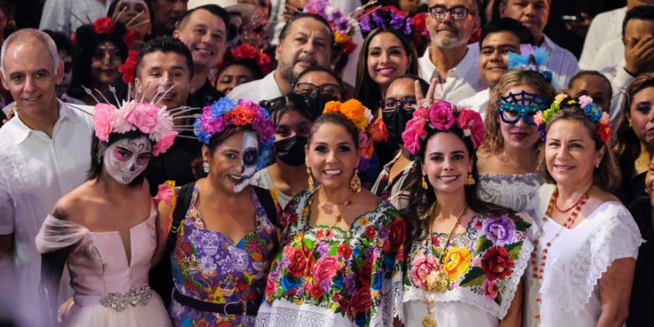 Hanal Pixan Cancún se ha convertido en una tradición, destaca la gobernadora de Quintana Roo, Mara Lezama.