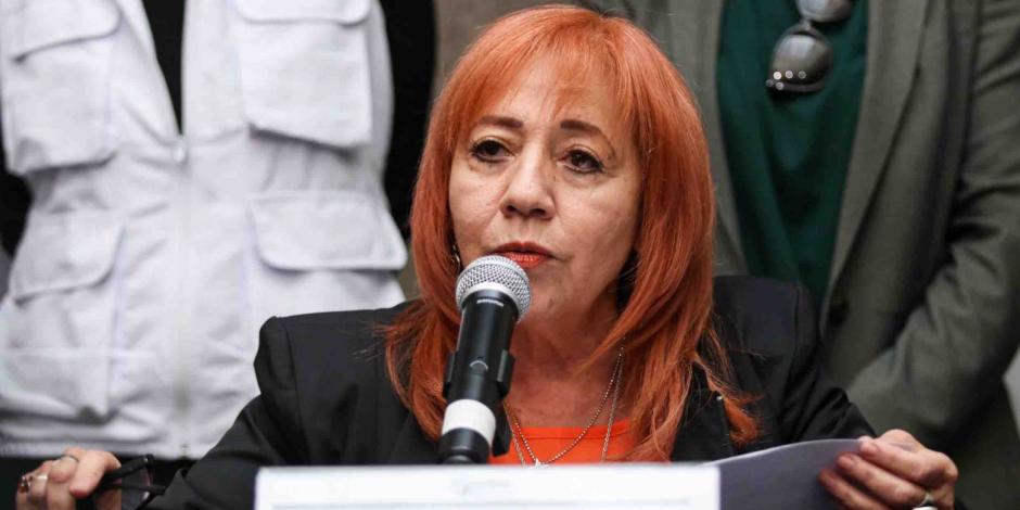 Rosario Piedra, presidenta de la CNDH; senadores de oposición exigen su comparecencia ante irregularidades en el organismo.