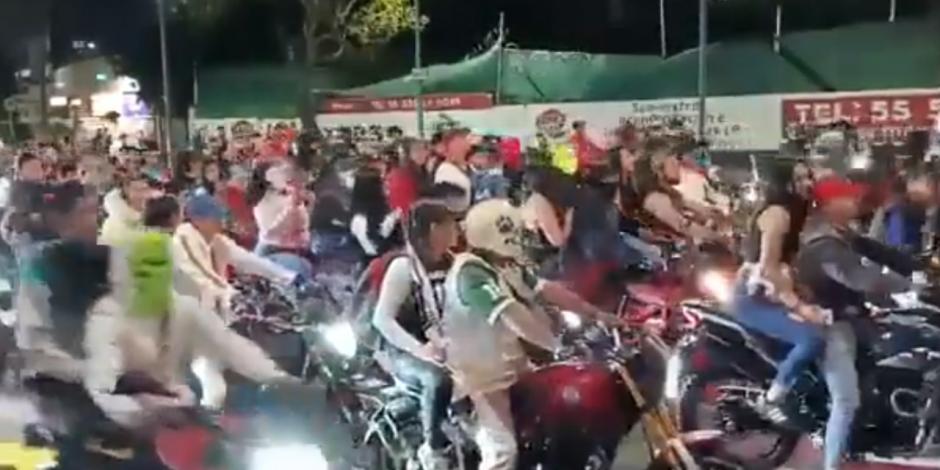 En la CDMX motociclistas convocaron a realizar las "rodadas del terror".