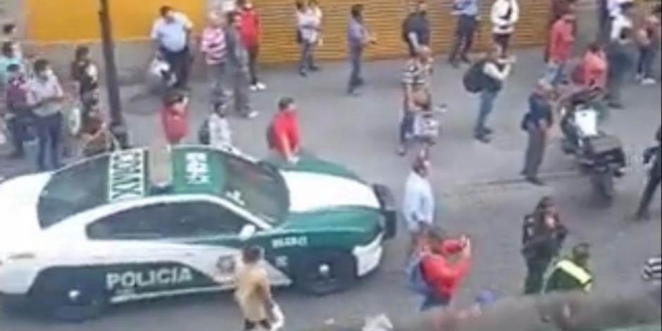 Cuerpos de emergencia atendieron la incidencia en calles del Centro Histórico.