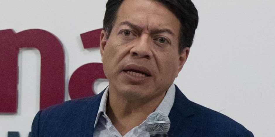 El líder nacional de Morena, Mario Delgado Carrillo
