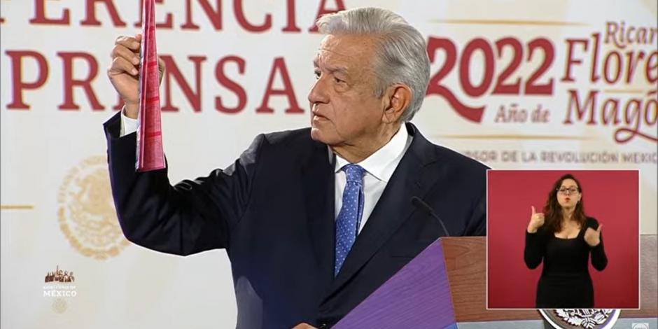 AMLO ofrece conferencia de prensa este miércoles 9 de noviembre de 2022 desde Palacio Nacional, en la Ciudad de México.