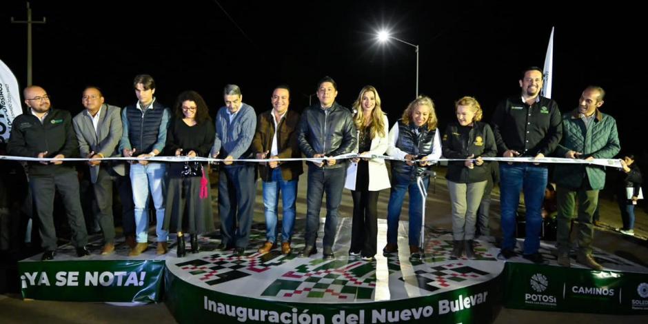 Inaugura Ricardo Gallardo nuevo "Bulevar Zapata" a Palma de la Cruz.