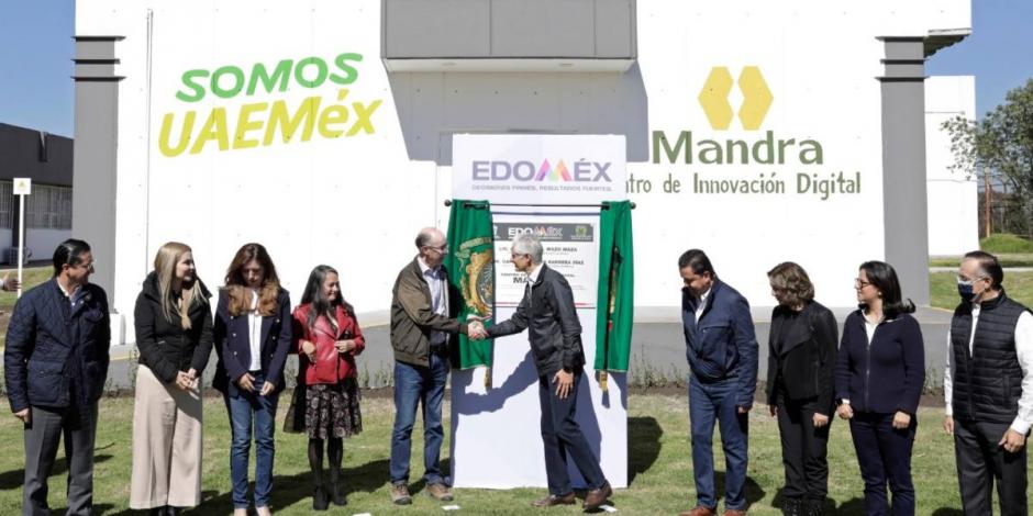 Alfredo Del Mazo entrega Centro de Innovación Digital “Mandra” a UAEM.
