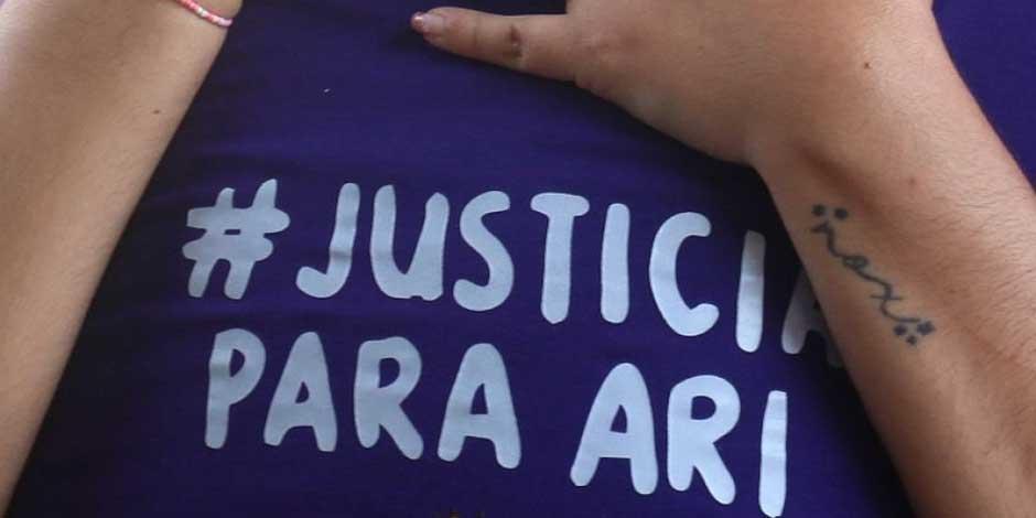 Un aspecto de la marcha de mujeres para protestar por la muerte de la joven Ariadna Fernanda, en la autopista La Pera-Cuautla, realizada el 8 de noviembre de 2022