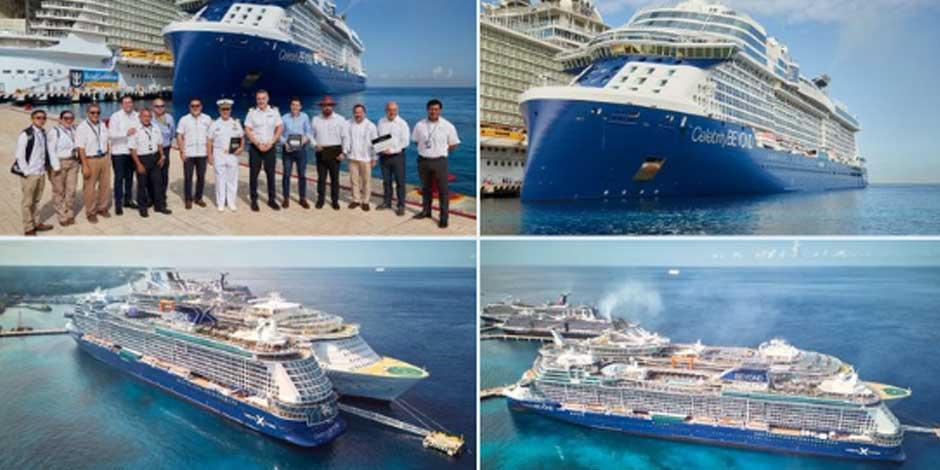 Turismo de Quintana Roo le dio la bienvenida en Cozumel al crucero Celebrity Beyond