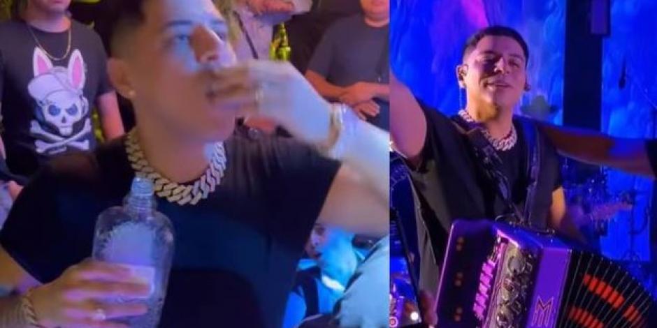 Eduin Caz se emborracha en la boda de Beto Sierra y canta ahogadísimo (VIDEO)