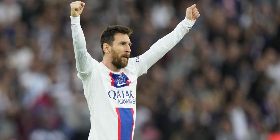 Lionel Messi, exjugador del Barcelona, festeja un gol en la presente temporada con el PSG.