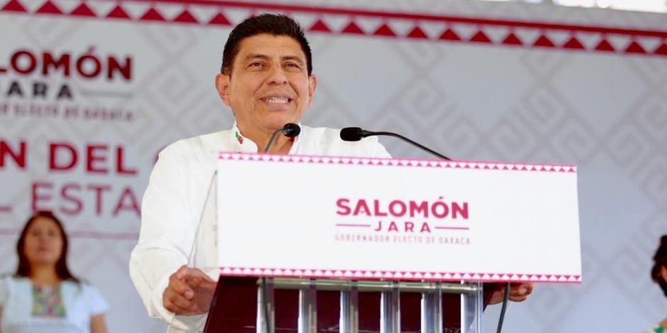 Salomón Jara, gobernador electo de Oaxaca, inicia funciones el 1 de diciembre