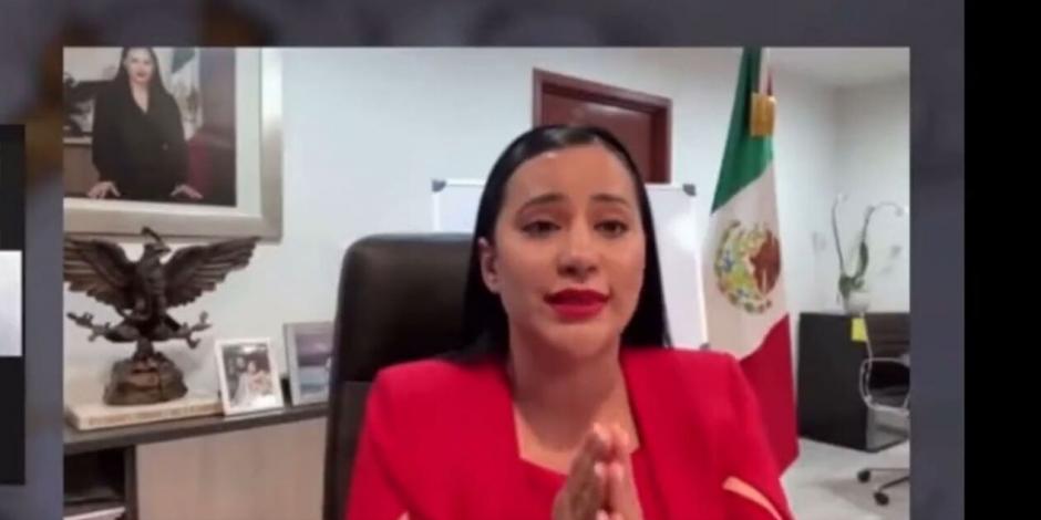 Sandra Cuevas abandonada reunión de trabajo sobre Presupuesto 2023 en Congreso de CDMX.