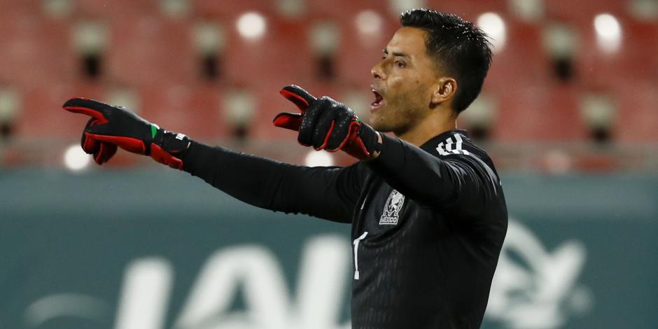 Alfredo Talavera, el pasado 9 de noviembre, durante el amistoso entre México e Irak previo a la Copa del Mundo Qatar 2022.