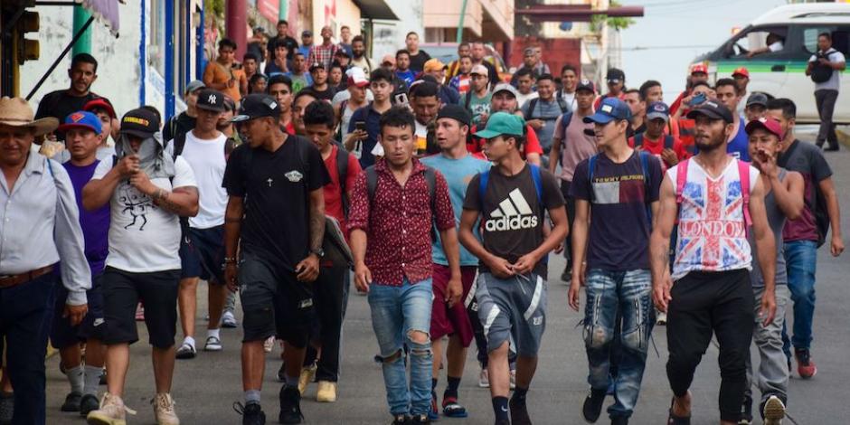 Un grupo de 100 migrantes partió de Chiapas rumbo a Tapanatepec, Oaxaca, el pasado 15 de noviembre.