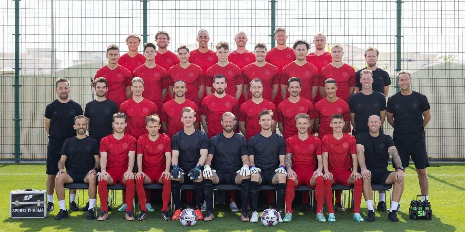 Una foto de la Selección Nacional de Dinamarca, que debuta ante Túnez en la Copa del Mundo Qatar 2022.
