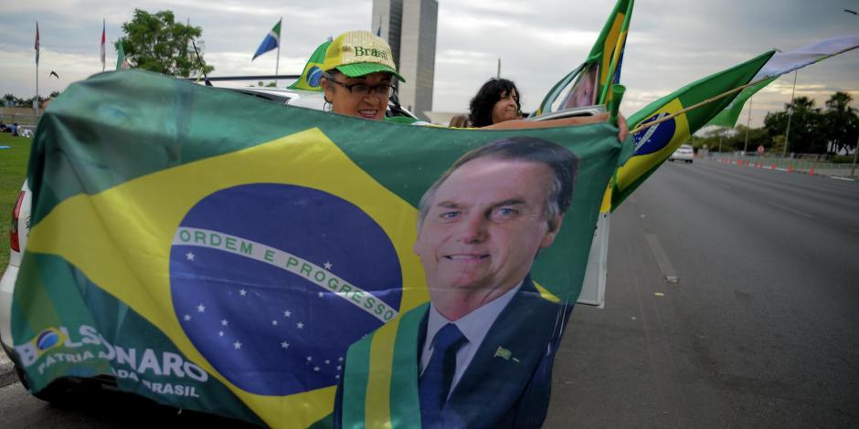 Simpatizantes de Bolsonaro, en una fotografía de archivo.
