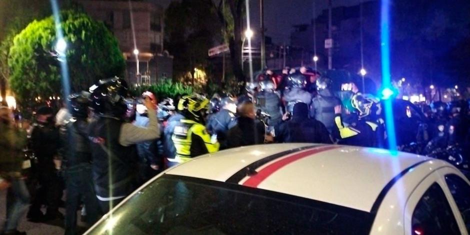 Protesta de motociclistas deja nueve detenidos y 18 motos aseguradas en CDMX