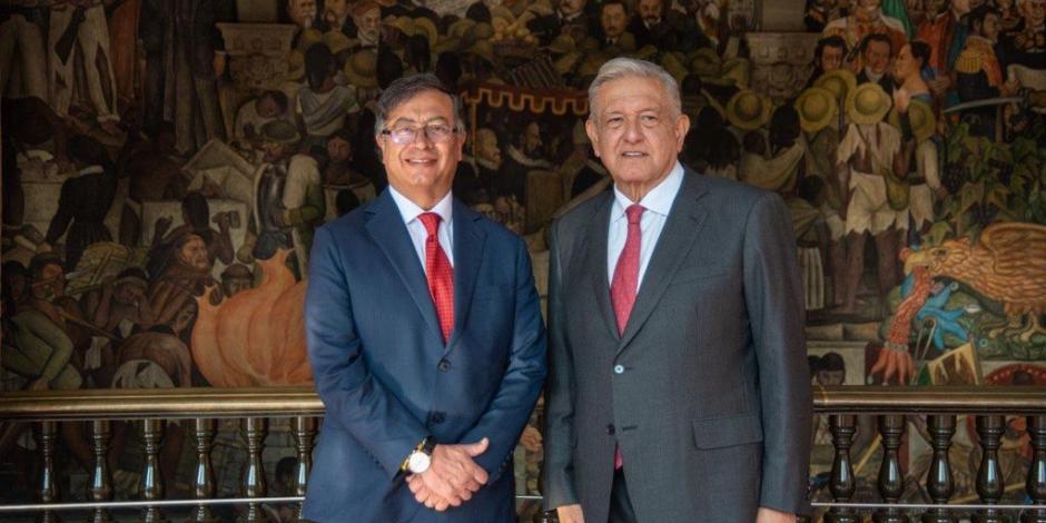 En un mensaje publicado en Twitter, López Obrador, definió el encuentro que sostuvo con Petro al darle la bienvenida oficial en esta visita de Estados.
