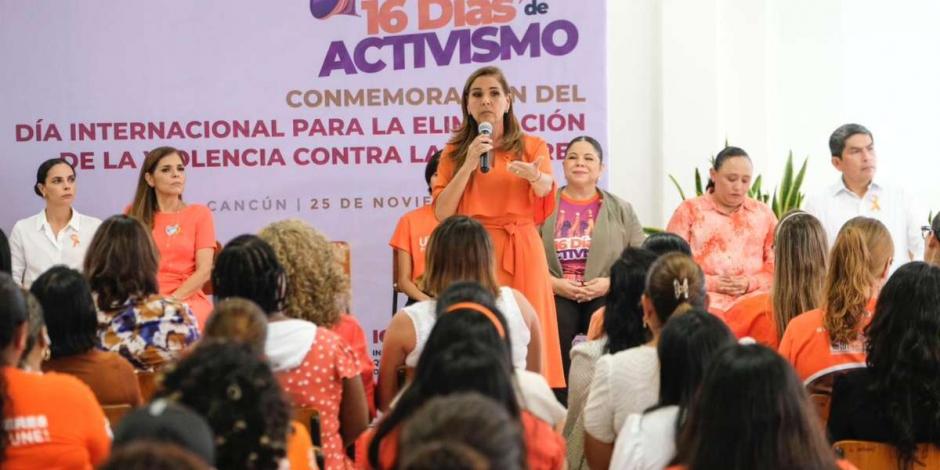 Trabajo permanente para combatir la violencia contra las mujeres: Mara Lezama.