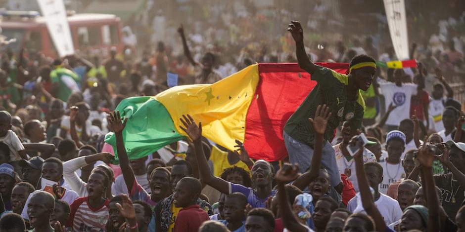 Triunfo y gran fiesta en Senegal.