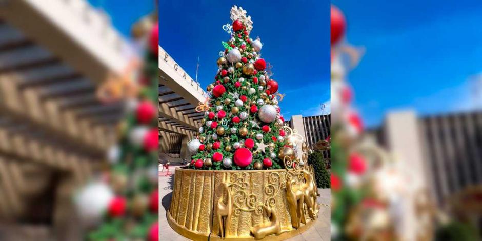 Sandra Cuevas acusa sabotaje en encendido de árbol de Navidad de la Cuauhtémoc.