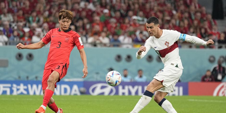 Una acción del Corea del Sur vs Portugal, de la Copa del Mundo Qatar 2022.