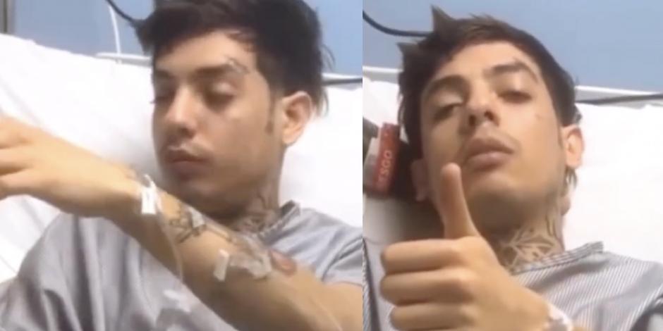 Natanael Cano sufre accidente en moto; así se cayó (VIDEO)