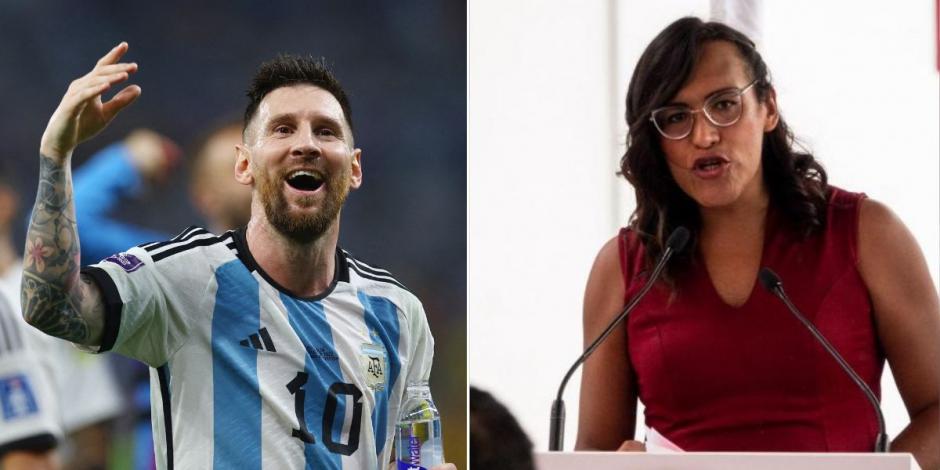 Diputada María Clemente propone declarar persona non grata a Messi por "patear" playera de la Selección Mexicana.
