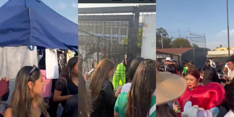 Fans de Bad Bunny protestan en el Estadio Azteca; tienen problemas con sus boletos.