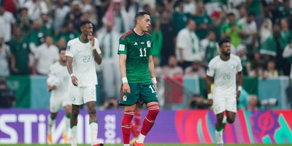 Rogelio Funes Mori solamente tuvo un poco de actividad en Qatar 2022 en el juego entre México y Arabia Saudita.