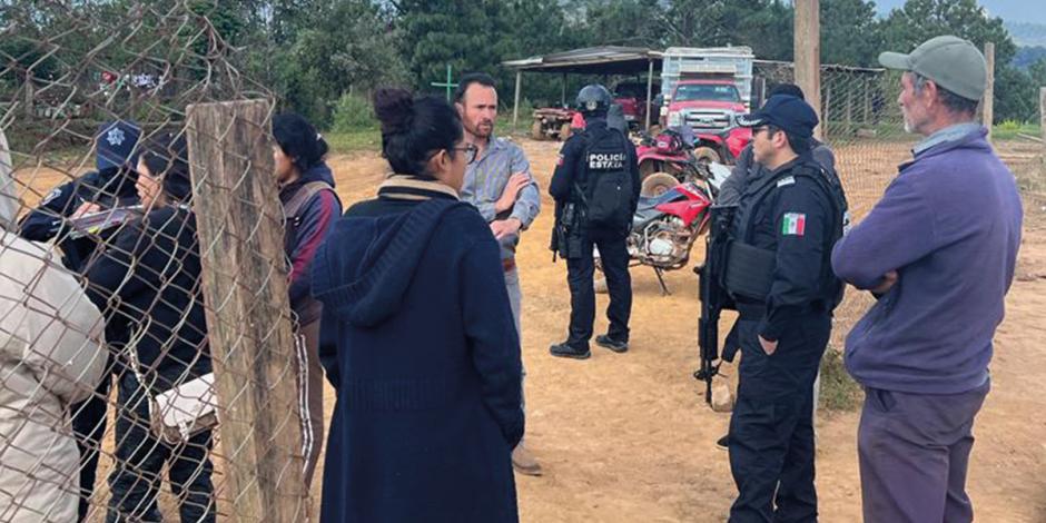Elementos de la Policía de Guerrero arribaron a El Durazno, en Coyuca, para reforzar la vigilancia en esa comunidad.