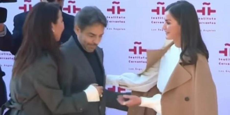 Eugenio Derbez protagoniza penoso momento al meterse entre Kate del Castillo y la reina Letizia (VIDEO)