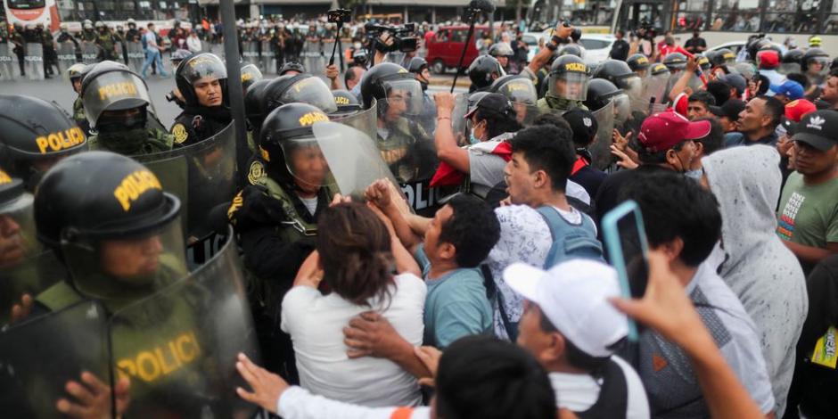 La Comisión Interamericana de Derechos Humanos (CIDH) pide estabilizar la situación de violencia que existe en las protestas de Perú contra la presidneta interina Dina Boluarte