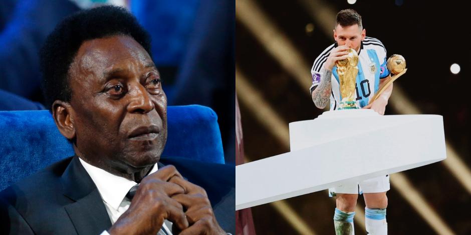 Pelé felicitó a Messi por ganar la Copa del Mundo en Qatar 2022