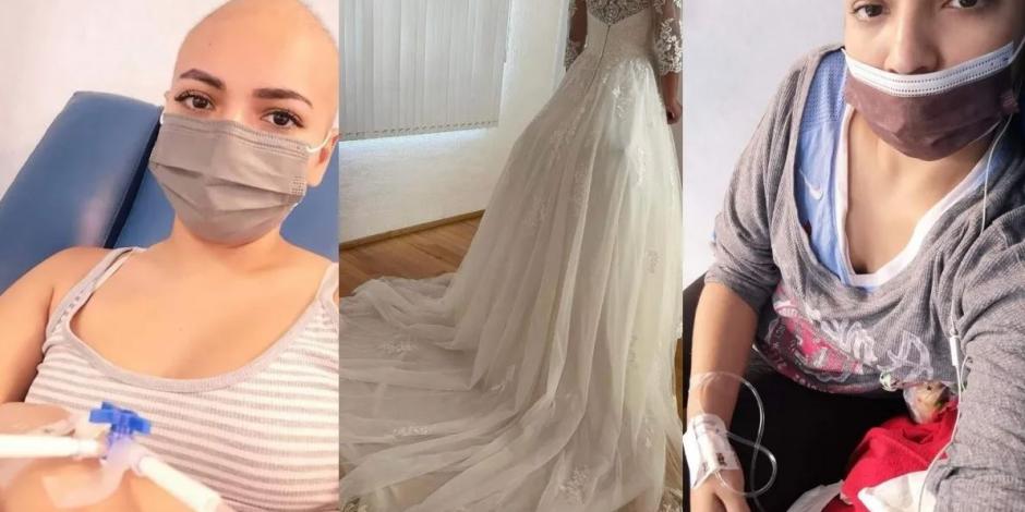 Joven rifa su vestido de novia para pagar tratamiento contra el cáncer: "Me tocó vivir esto sola"