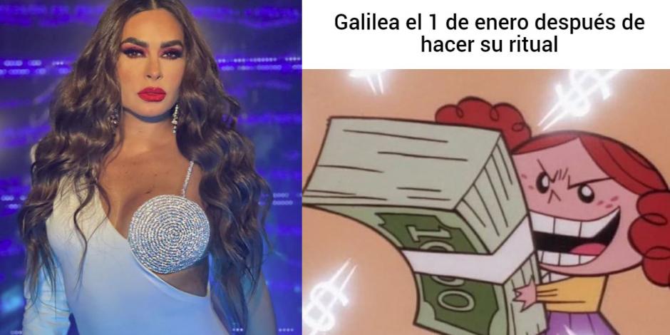 Galilea Montijo contó su ritual para el dinero y se burlan de ella con memes
