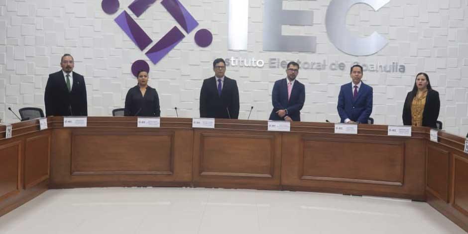 Sesión Solemne del Consejo General del IEC en la que se hizo la declaratoria de inicio del Proceso Electoral Local 2023 en Coahuila