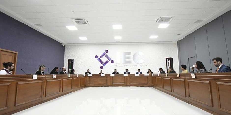 Aspecto de la Sesión Solemne del Consejo General del 
@IEC_Coahuila
 en la que se dio inicio al Proceso Electoral Local Ordinario 2023