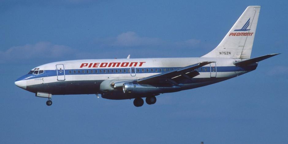 Avión de Piedmont Airlines, involucrada con el "fatal accidente".