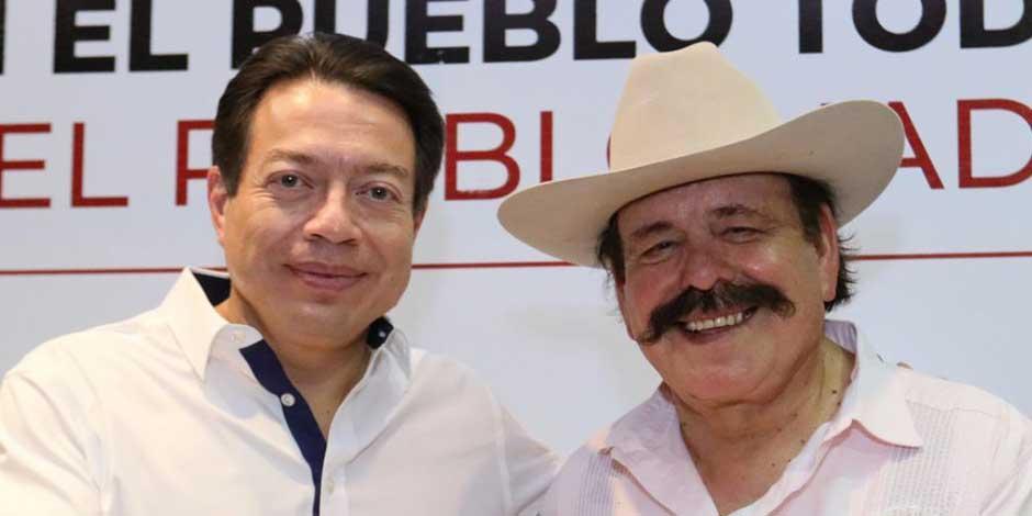 Mario Delgado y Armando Guadiana, en imagen de 2020