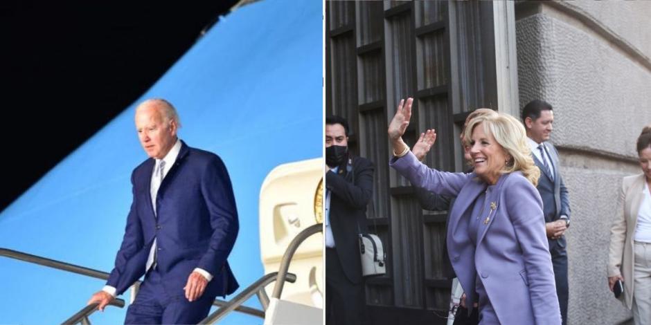 ¿Por qué Jill y Joe Biden llegaron por separado a México? Te contamos todo.