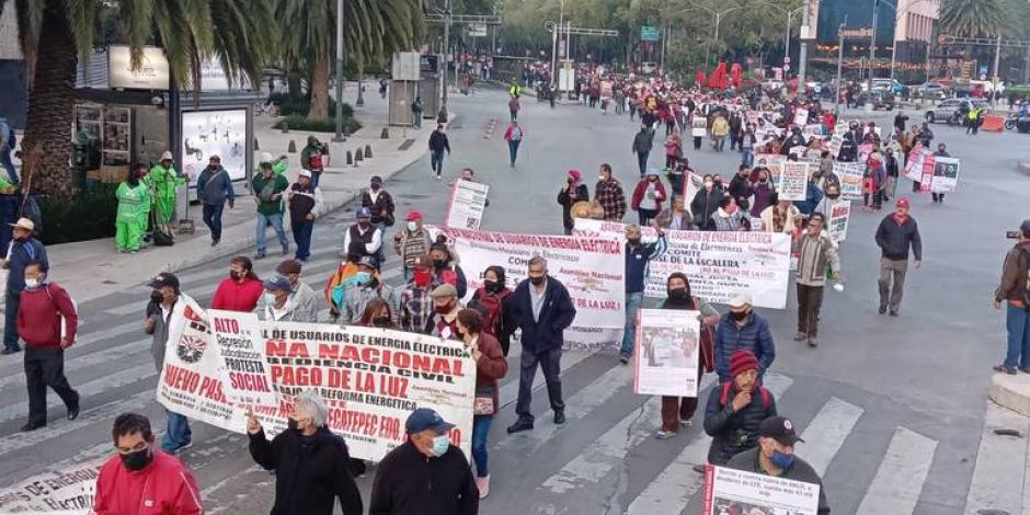 Marcha en la Ciudad de México que se realizó en días pasados.