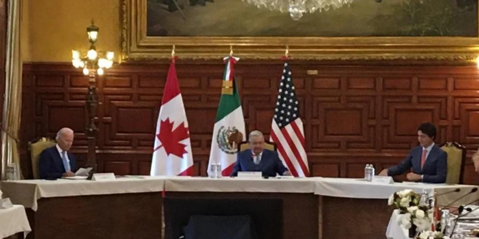 Los líderes de Estados Unidos, México y Canadá.
