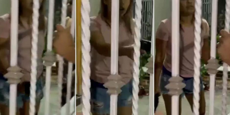 Captan a regidora amenazando con pistola a vecinos en Campeche (VIDEO).