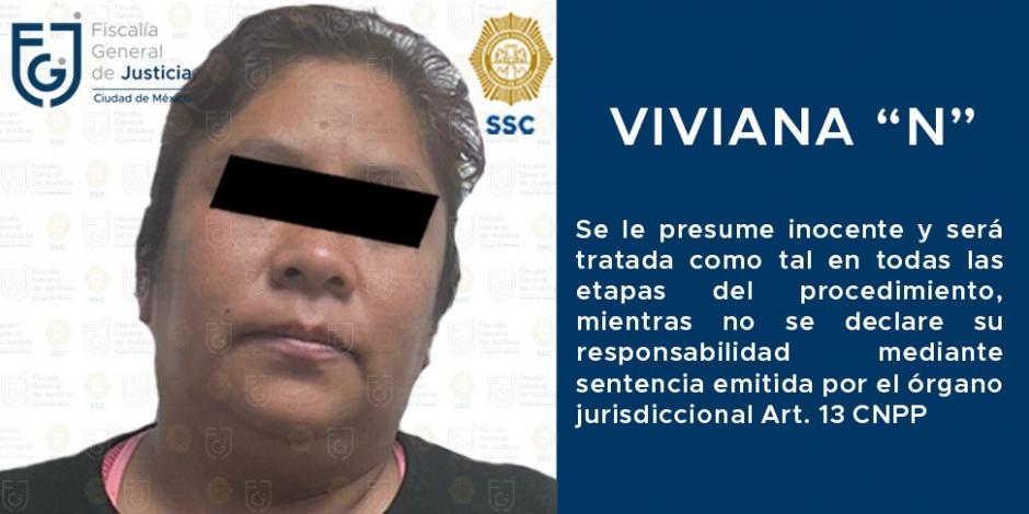 Viviana "N", detenida en el Metro CDMX.