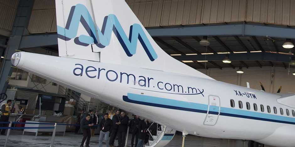 Un aspecto los aviones ATR Serie-600,de Aeromar, presentados en 2017