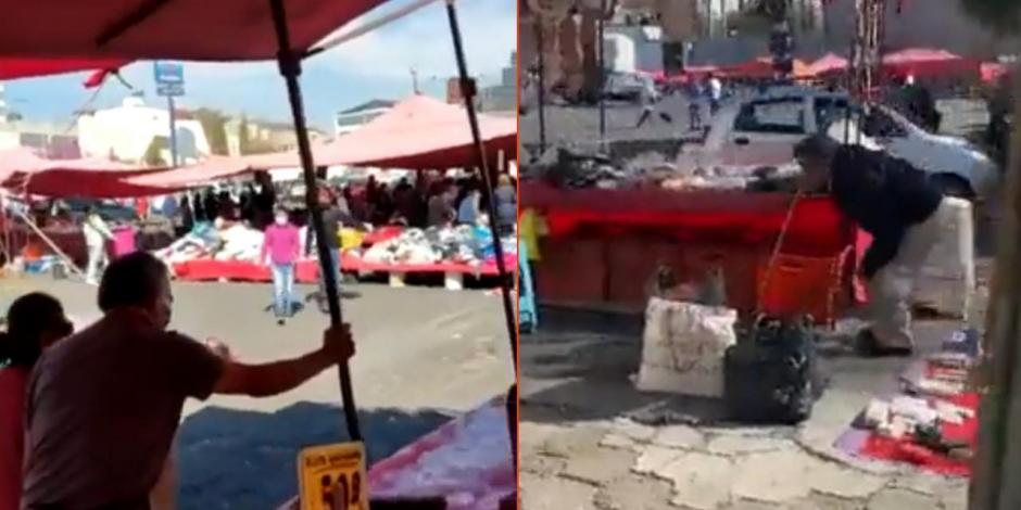 Enfrentamiento entre comerciantes desata balacera en Cuautitlán Izcalli.